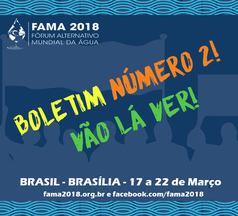 BOLETIM NÚMERO 2 – FAMA 2018